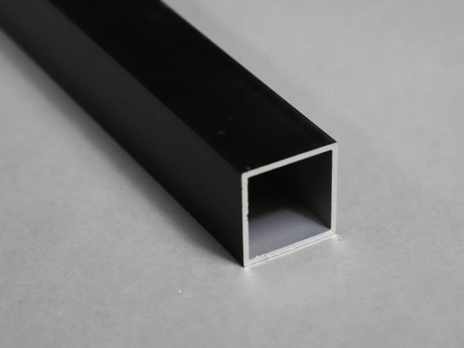 Hliníkový profil čierny elox HP25če - Dĺžka: 6m