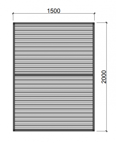 Hliníkový rám s výplňou - polykarbonát RV6 - Zvoľte hrubku a farbu výplne: Bronzový polykarbonát, hrúbka 10 mm