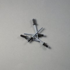 Trhací nýty 4 x 10 mm - černý