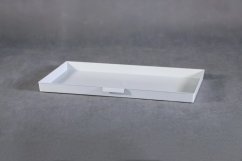 Plastový šuflík sivý 39,5 x 29,5 cm
