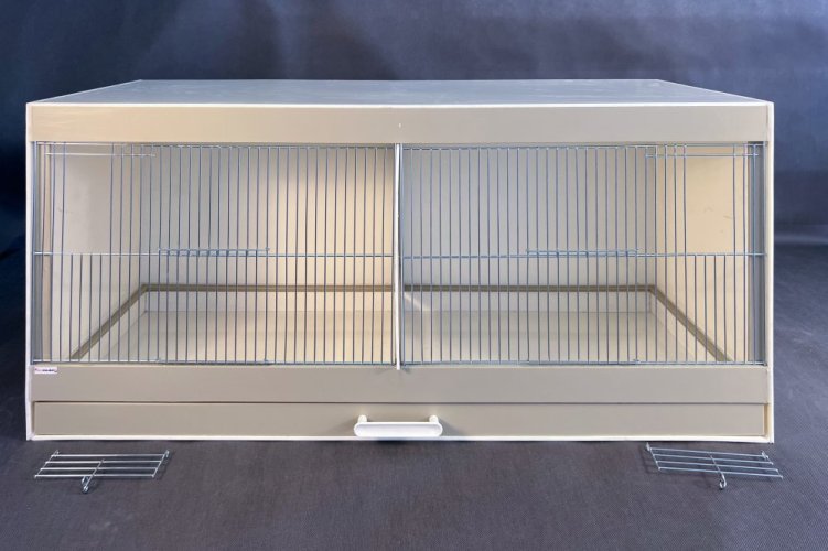Plastová bednová klec 100 cm s přepážkou