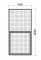 Hliníkový rám s dveřmi RP6