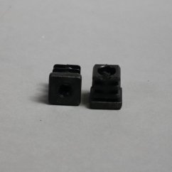 Plastová zátka 20 mm černá s plastovým závitem