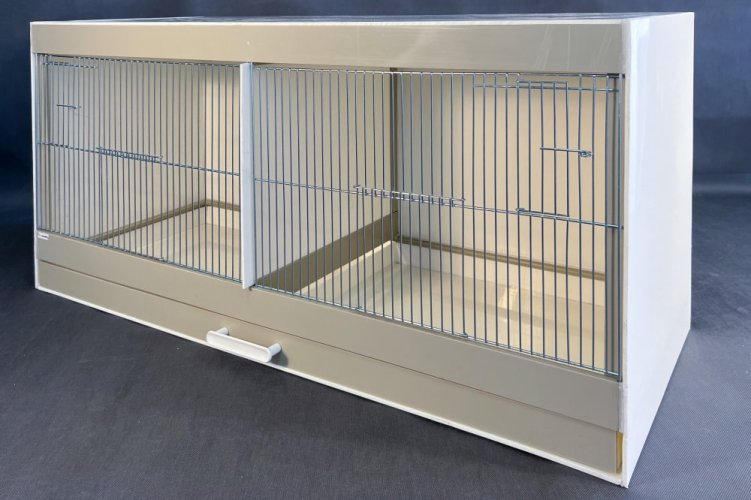 Plastová bednová klec 100 cm s přepážkou