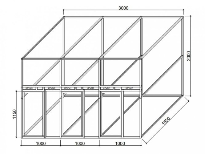 Stavebnice s výsuvnými krmnými pulty S047