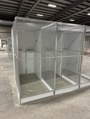 Hliníková voliéra - tri boxy
