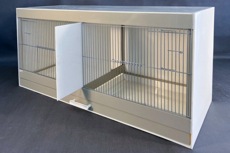 Plastová bednová klec 100 cm s přepážkou