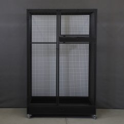 Izbová voliera PV03 čierny elox, čierne pletivo