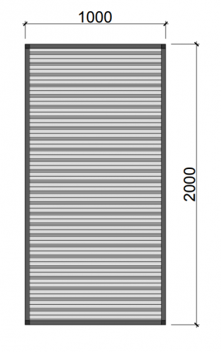 Hliníkový rám s výplní - polykarbonát RV5 - Zvolte sílu a barvu výplně: Čirý polykarbonát, síla 10 mm