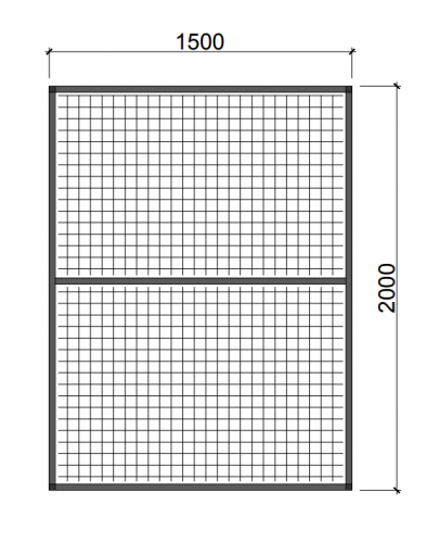 Hliníkový rám RP3 - Zvolte typ pletiva: Esafort 19 x 19 x 1,45 mm