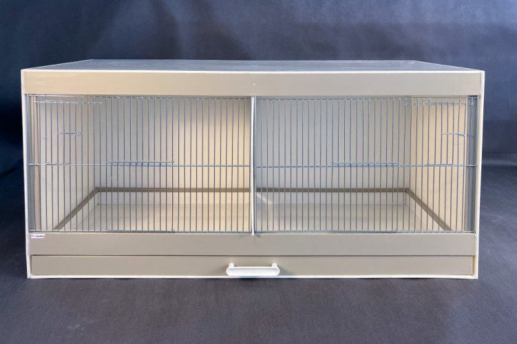 Plastová bednová klec 100 cm s přepážkou